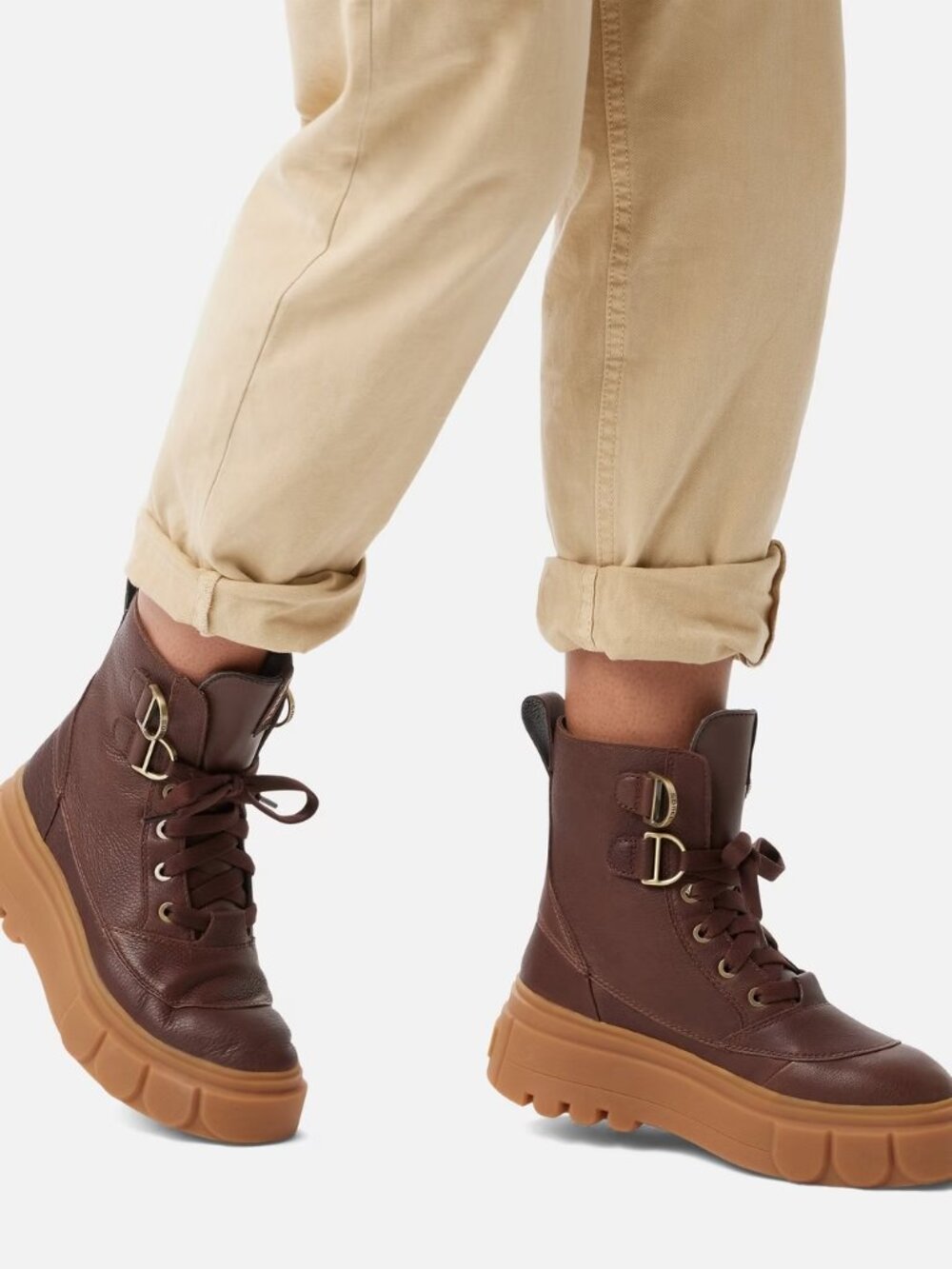Sorel Caribou X Waterproof Leather Boots Tobacco Gum - 9